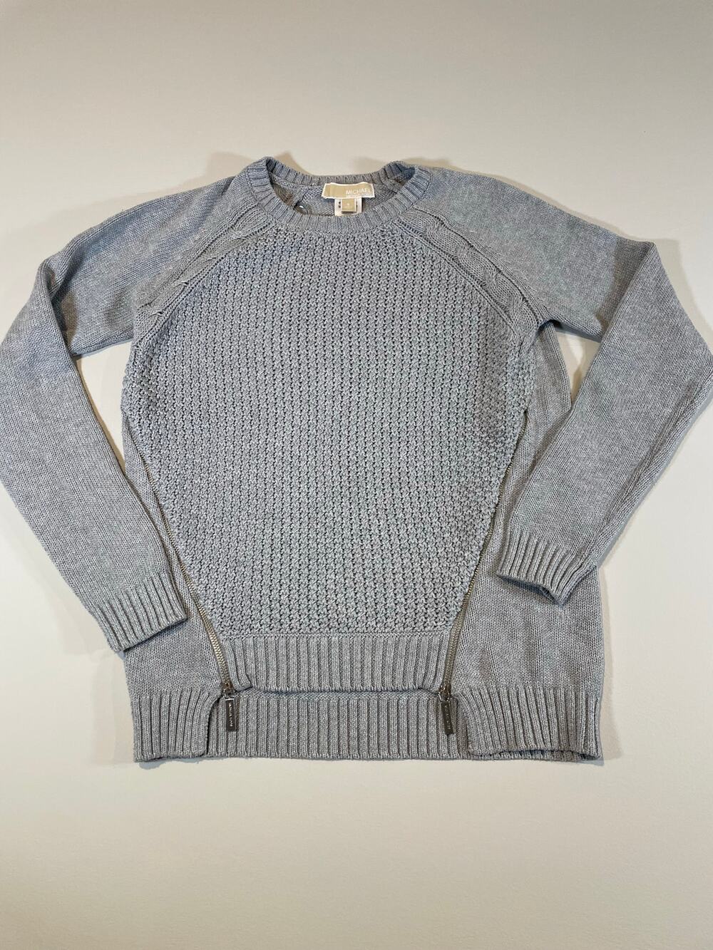 Michael Kors Knit Sweater Size S Gray